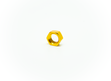 COLOR FITTINGS -04 AN FITTING BULKHEAD NUT  - GOLD COFBHF-04-N00-000-GD