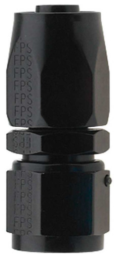 FRAGOLA Hose Fitting #6 Straight Pro-Flow Black FRG220106-BL