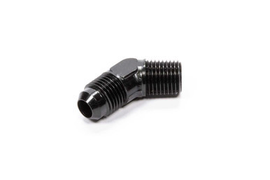 FRAGOLA 45 Deg Adapter Fitting #8 x 3/8 MPT Black FRG482308-BL