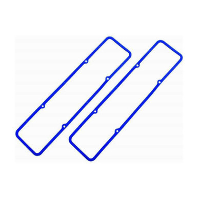 RACING POWER CO-PACKAGED BLUE RUBBER SB CHEVY VALVE COVER GASKETS PAIR RPCR7484X