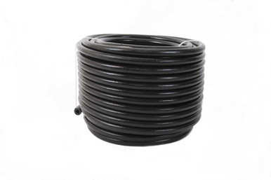 6an PTFE S/S Braided Hose 20ft Black Jacketed AFS15336