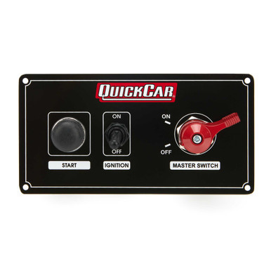 QUICKCAR RACING PRODUCTS IGNITION PANEL W/ MSD & 1 ACC. SWITCH
