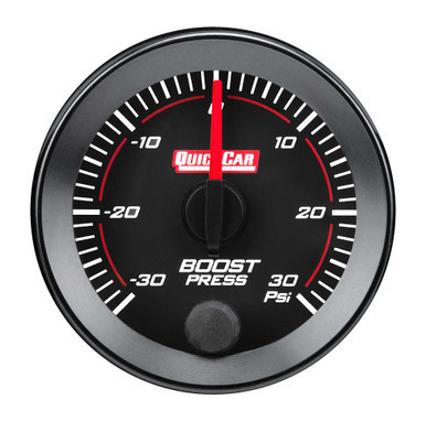 QUICKCAR RACING PRODUCTS REDLINE  GAUGE 2-1/16IN BOOST  -30/30PSI QRP65-012