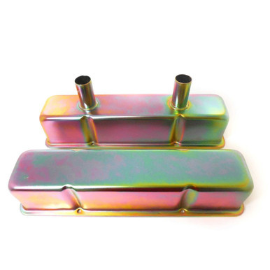 RACING POWER CO-PACKAGED ZINC SB CHEVY CIRCLE TRACK VALVE COVER PAIR RPCR7215Z