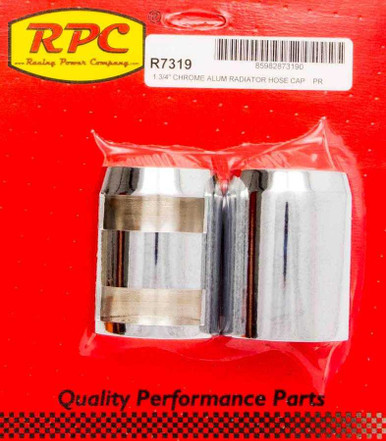 RACING POWER CO-PACKAGED Chrome Radiator Hose End Pair RPCR7319