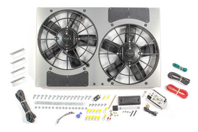 DERALE PWM Dual RAD Fan/ Aluminum Shroud Assembly DER66831