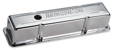MOROSO Chrome B/E Valve Covers SBC Tall w/o Baffle MOR68102