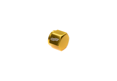 COLOR FITTINGS -4 AN CAP / BLOCKOFF  - GOLD COFFCO-04-000-000-GD