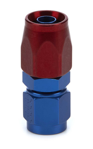 FRAGOLA Hose Fitting #6 Straight Black FRG100106