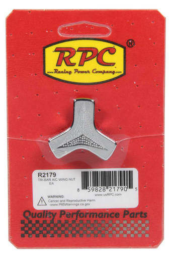 RACING POWER CO-PACKAGED TRI-BAR A/C WING NUT  RPCR2179