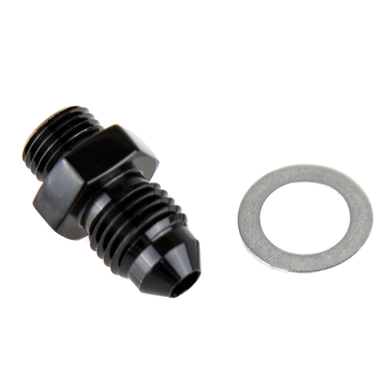 COLOR FITTINGS TIAL/WASTEGATE/BOV 'SHORTY' TO 4AN FLARE FITTING (COPY)  - BLACK COFF2S-04-010-001-BL-1