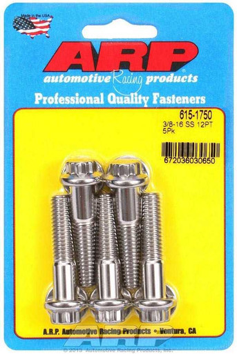 S/S Bolt Kit - 12pt. (5) 3/8-16 x 1.750  ARP615-1750
