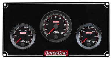 QUICKCAR RACING PRODUCTS REDLINE PANEL 2-1/16IN 2-1 OP/WT W/TACH QRP65-2031