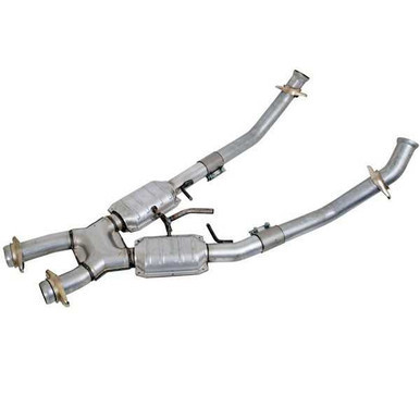 BBK PERFORMANCE 2.50 X-Pipe w/Converters - 86-93 Mustang 5.0L BBK1662