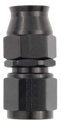 FRAGOLA Hose Fitting #4 Straight PTFE Black FRG680104-BL