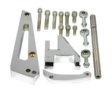 RACING POWER CO-PACKAGED CHROME ALUM BBC ALTERNA TOR BRACKET SWP RPCR6411