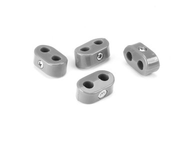 LOKAR T-CLAMP DOUBLE PLACE, 7/16"-7/16", 4 PIECES, GRAY LOK20-432-19