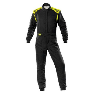 OMP RACING, INC. FIRST-S Suit Anthr  And Flo Yellow Size 52 OMPIA0-1828-E01-SF-18452