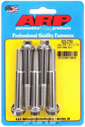 ARP S/S Bolt Kit - 6pt. (5) 3/8-16 x 2.750  ARP623-2750