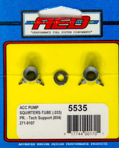 .035in Accelerator Pump Squirters - Tube Type AED5535