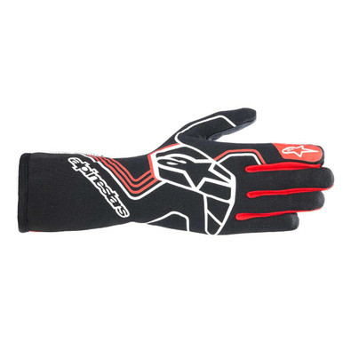 Glove Tech-1 Race V4 Black / Red Large ALP3552024-13-L