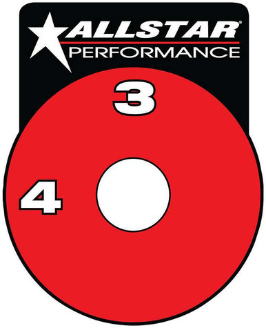 ALLSTAR PERFORMANCE RF Brake Shut-Off Valve Decal ALL48011