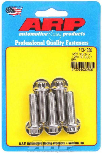 ARP S/S Bolt Kit - 12pt. (5) 3/8-24 x 1.250  ARP713-1250