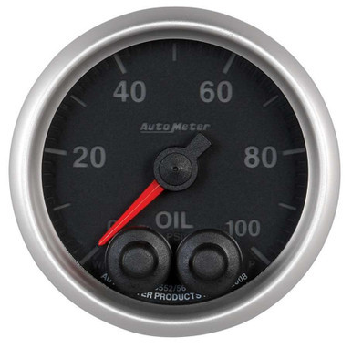 AUTOMETER 2-1/16 E/S Oil Press. Gauge - 0-100psi ATM5652