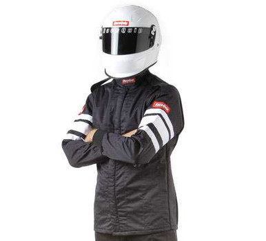 RACEQUIP BLACK JACKET MULTI LAYER LARGE RQP121005