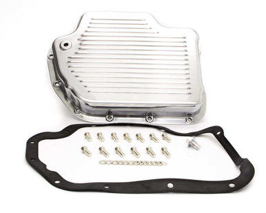 RACING POWER CO-PACKAGED TRANSMISSION PAN TURBO 400 POLISHED ALUMINUM RPCR8492