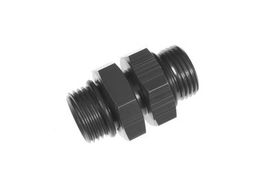 REDHORSE PERFORMANCE `-10AN to 10AN O-Ring Adapter Black Male Male RHP9200-10-10-2