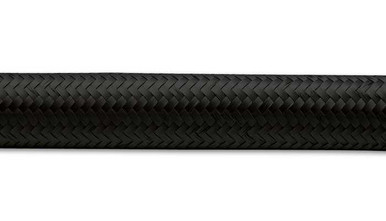 VIBRANT PERFORMANCE 50ft Roll of Black Nylon Braided Flex Hose -6AN VIB11996
