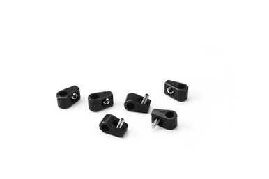 LOKAR T-CLAMP SINGLE PLACE, 5/16", 6 PIECES, BLACK LOK10-313-11