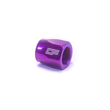 COLOR FITTINGS -12 AN HOSE FITTING END SOCKET  - PURPLE COFFHS-12-000-000-PU