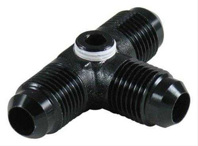 6an Male Tee Fitting w/ 1/8 FPT Port Black FRG997406-BL