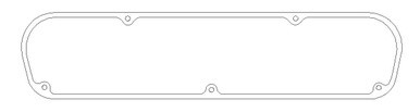 SBM Valve Cover Gasket 1pk .094in W2/W5/W9 Head CAGC5568-094