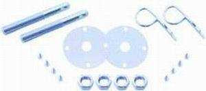 RACING POWER CO-PACKAGED Chrome Steel Hair Pin H ood Set RPCR4051