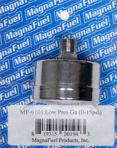 MAGNAFUEL/MAGNAFLOW FUEL SYSTEMS Low Pressure Fuel Gauge 0-15psi MRFMP-0101