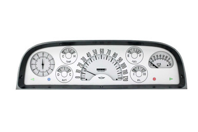 60-63 Chevy Truck Gauge Set White CLACT60W