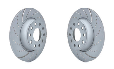 EBC BRAKES USA INC Brake Rotor Kit Turbo Rear Volkswagen Golf EBCGD1772