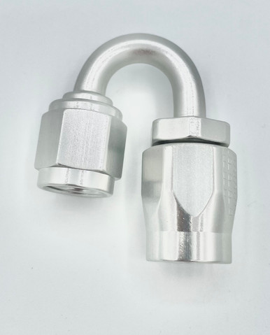 FRAGOLA #4 X 180 POWER FLOW HOSE END  CLEAR FRG118004-CL