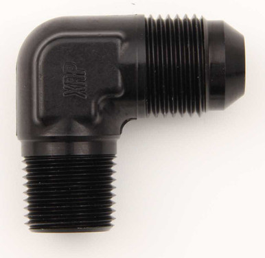 XRP-XTREME RACING PROD. Elbow 90 X #8 Flare X 1/2 NPT Black XRP982288BB