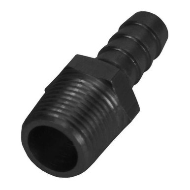 DERALE Straight Hose Barb Fitti ng 3/8 NPT M x 3/8 Barb DER98101