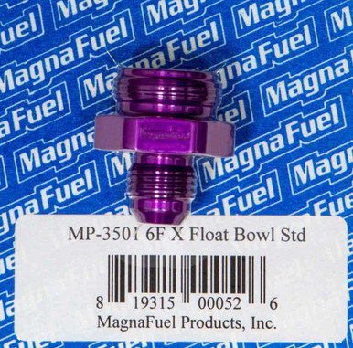 MAGNAFUEL/MAGNAFLOW FUEL SYSTEMS #6 Holley Float Bowl Fitting MRFMP-3501