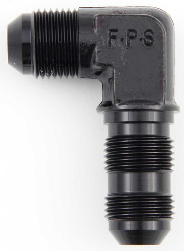 FRAGOLA #12 x 90 Deg Bulkhead Fitting Black FRG483312-BL