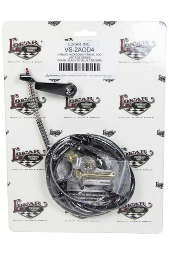 LOKAR Vintage Series Ford Aod Kickdown Cable Black LOKVS-2AOD4