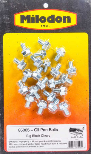 MILODON BBC Oil Pan Bolt Kit MIL85005