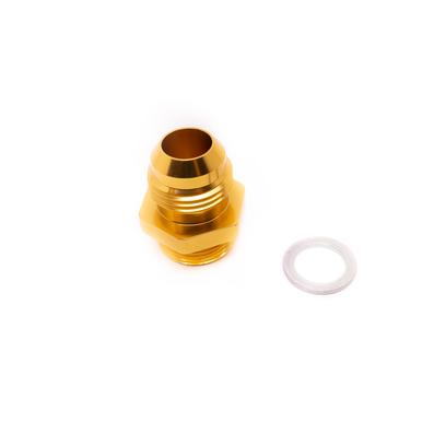 COLOR FITTINGS HONDA 1.6L D/B OE FUEL RAIL TO 06 AN FLARE FITTING  - GOLD COFF2S-06-012-125-GD