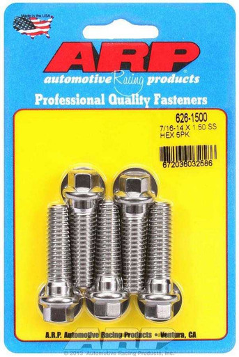 S/S Bolt Kit - 6pt. (5) 7/16-14 x 1.500  ARP626-1500