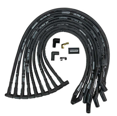 MOROSO Ultra 40 Plug Wire Set - Black MOR73822